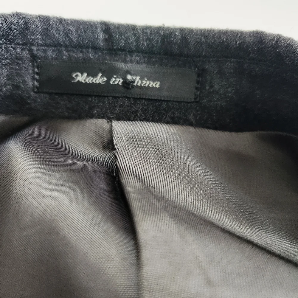 Lauren Ralph Lauren 100% Wool Dark Gray Lined Suit Jacket Sport Coat Size 41R